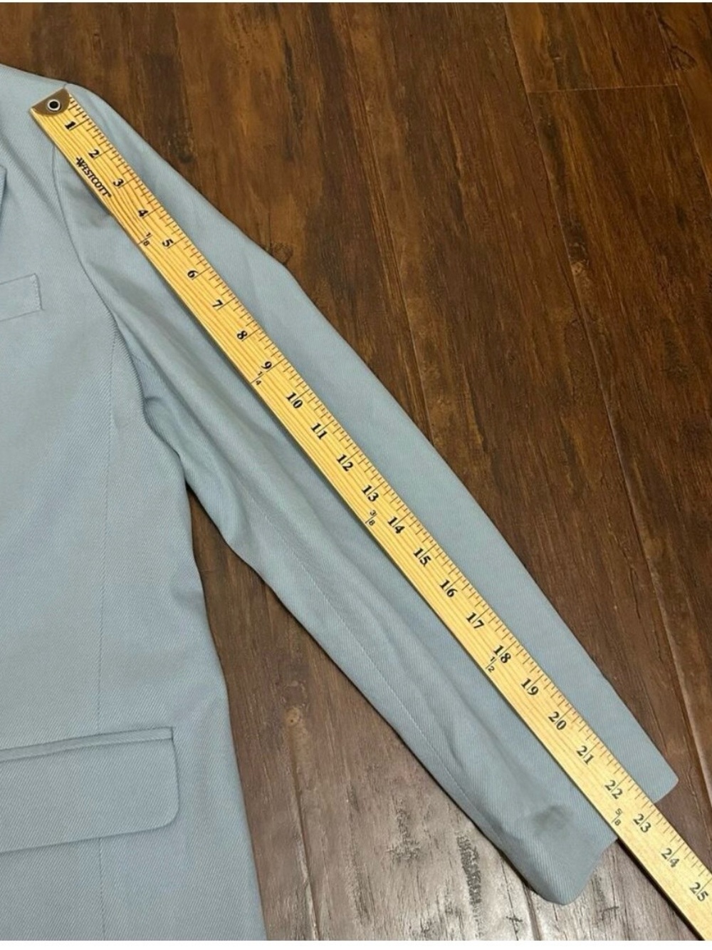 MADEWELL The Larsen Blazer Drapeweave Overcast Blue Business Preppy NWT - Picture 5 of 6
